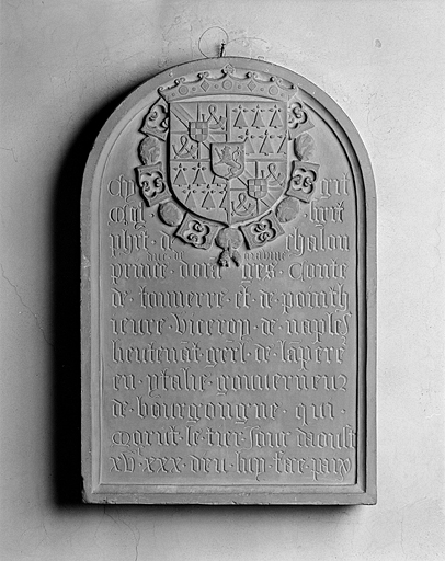 Epitaphe de Philibert de Chalon. © Yves Sancey / Région Bourgogne-Franche-Comté, Inventaire du patrimoine - 1985