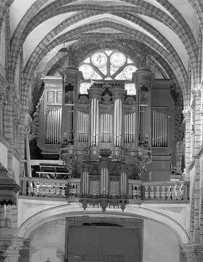 Grand orgue, vu de face. © Jérôme Mongreville / Région Bourgogne-Franche-Comté, Inventaire du patrimoine - 1985
