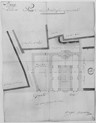 Plan de Disqueux (non réalisé). © Yves Sancey / Région Bourgogne-Franche-Comté, Inventaire du patrimoine - 1985