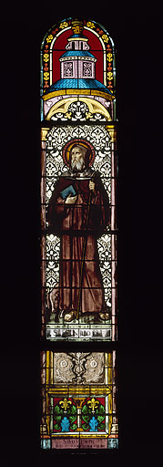 Baie 11 : saint Antoine (en souvenir du 17 janvier 1883). © Yves Sancey / Région Bourgogne-Franche-Comté, Inventaire du patrimoine - 1986