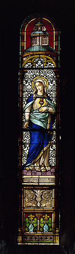 Baie 6 : Immaculée Conception. © Yves Sancey / Région Bourgogne-Franche-Comté, Inventaire du patrimoine - 1986