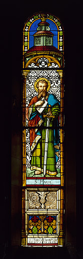 Baie 8 : saint Paul (en souvenir du 29 juin 1875) © Yves Sancey / Région Bourgogne-Franche-Comté, Inventaire du patrimoine - 1986