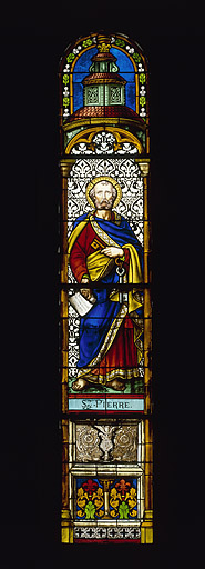 Baie 9 : saint Pierre. © Yves Sancey / Région Bourgogne-Franche-Comté, Inventaire du patrimoine - 1986