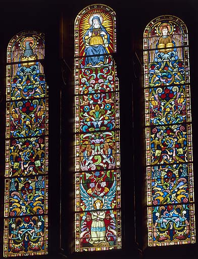 Baie 7 : Notre-Dame des Sept Douleurs. © Yves Sancey / Région Bourgogne-Franche-Comté, Inventaire du patrimoine - 1986