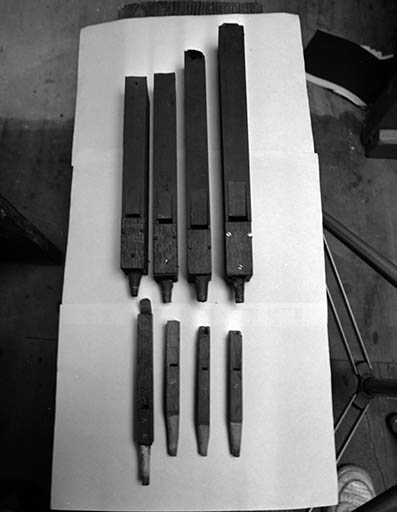 Tuyaux déposés, vus de face. © Jérôme Mongreville / Région Bourgogne-Franche-Comté, Inventaire du patrimoine - 1986