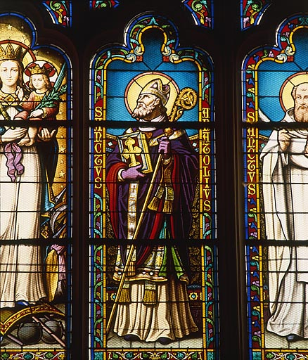 Détail : saint Anatoile. © Yves Sancey / Région Bourgogne-Franche-Comté, Inventaire du patrimoine - 1986