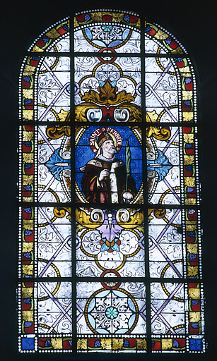verrière © Yves Sancey / Région Bourgogne-Franche-Comté, Inventaire du patrimoine - 1986  verrière © Yves Sancey / Région Bourgogne-Franche-Comté, Inventaire du patrimoine - 1986