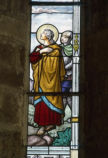 Détail : saint Jean. © Yves Sancey / Région Bourgogne-Franche-Comté, Inventaire du patrimoine - 1986