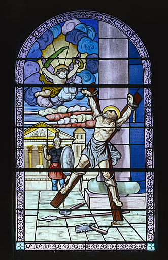 Baie 6 : martyr de saint André. © Yves Sancey / Région Bourgogne-Franche-Comté, Inventaire du patrimoine - 1986