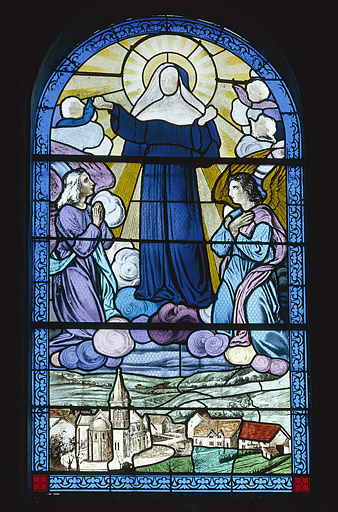 Baie 10 : sainte Thérèse de Lisieux. © Yves Sancey / Région Bourgogne-Franche-Comté, Inventaire du patrimoine - 1986