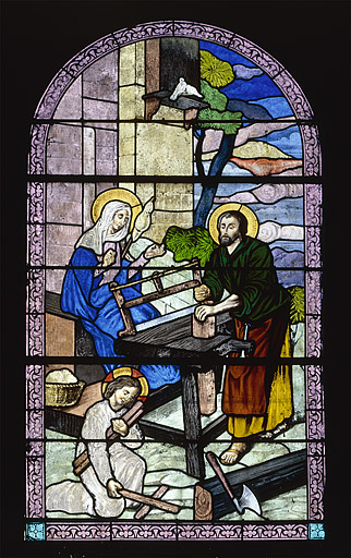 Baie 5 : Sainte Famille. © Yves Sancey / Région Bourgogne-Franche-Comté, Inventaire du patrimoine - 1986