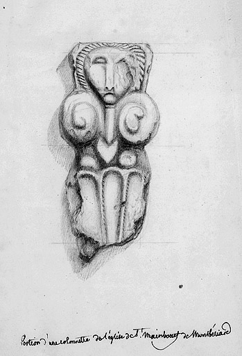 Portion d'une colonnette de l'église Saint-Maimboeuf de Montbéliard, début 19e siècle. © Yves Sancey / Région Bourgogne-Franche-Comté, Inventaire du patrimoine - 1987 Portion d'une colonnette de l'église Saint-Maimboeuf de Montbéliard, début 19e siècle. © Yves Sancey / Région Bourgogne-Franche-Comté, Inventaire du patrimoine - 1987