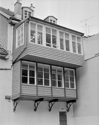 Maison 28, rue Cuvier. Façade sur la rue de la Schliffe. 19e siècle. © Jérôme Mongreville / Région Bourgogne-Franche-Comté, Inventaire du patrimoine - 1987
