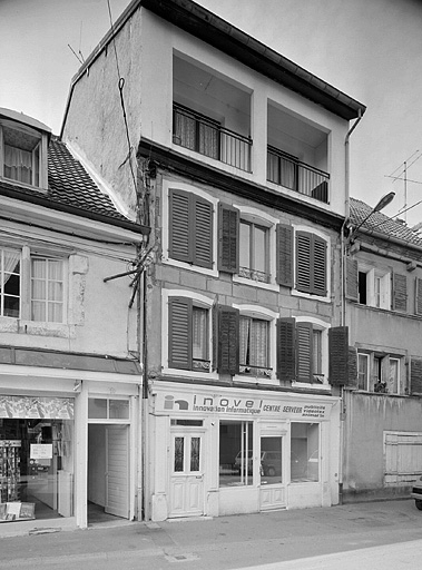 Maison 18, rue Diemer-Duperret. 18e siècle. © Jérôme Mongreville / Région Bourgogne-Franche-Comté, Inventaire du patrimoine - 1987