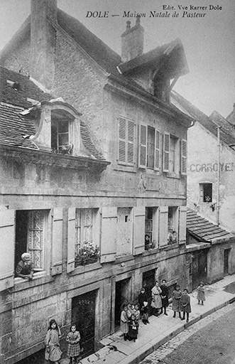 Dole - Maison Natale de Pasteur. © Laurent  Poupard (reproduction) / Région Bourgogne-Franche-Comté, Inventaire du patrimoine - 1989 Dole - Maison Natale de Pasteur. © Laurent  Poupard (reproduction) / Région Bourgogne-Franche-Comté, Inventaire du patrimoine - 1989