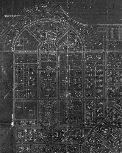 Disposition générale des habitations [détail : partie supérieure gauche]. © Jérôme Mongreville / Région Bourgogne-Franche-Comté, Inventaire du patrimoine - 1989
