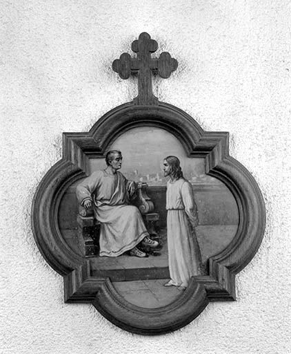 Première station : Jésus condamné à mort. © Jérôme Mongreville / Région Bourgogne-Franche-Comté, Inventaire du patrimoine - 1989