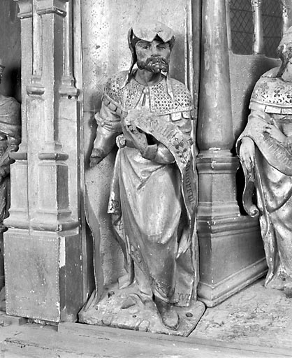 Prophète, à gauche de la scène, en bas au centre. © Jérôme Mongreville / Région Bourgogne-Franche-Comté, Inventaire du patrimoine - 1990