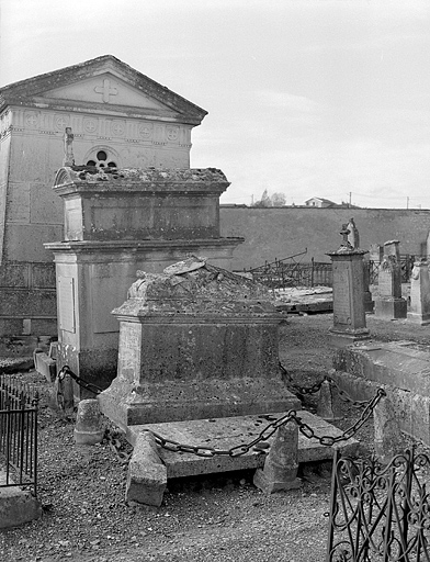 Tombeau du peintre Léon Marie Joseph Billardet : de trois quarts droit. © Yves Sancey / Région Bourgogne-Franche-Comté, Inventaire du patrimoine, 1990 - 1990