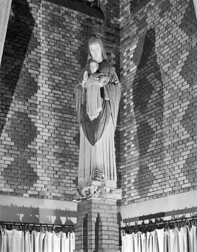 Statue : Vierge à l'Enfant. © Jérôme Mongreville / Région Bourgogne-Franche-Comté, Inventaire du patrimoine - 1991