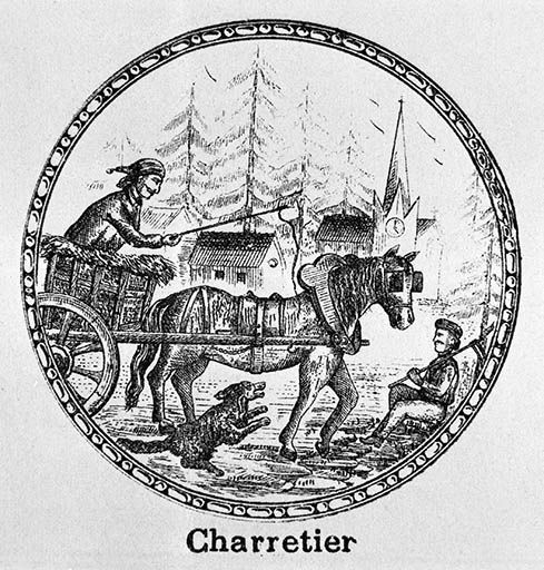 Figure mobile : le charretier. © Jérôme Mongreville / Région Bourgogne-Franche-Comté, Inventaire du patrimoine - 1991 Figure mobile : le charretier. © Jérôme Mongreville / Région Bourgogne-Franche-Comté, Inventaire du patrimoine - 1991