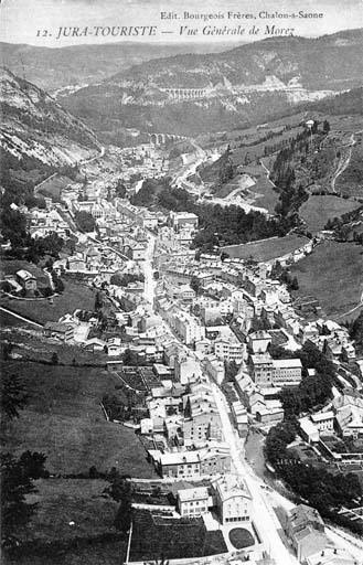 Jura-Touriste - Vue Générale de Morez, entre 1913 et 1929. © Jérôme  Mongreville (reproduction) / Région Bourgogne-Franche-Comté, Inventaire du patrimoine - 1991 Jura-Touriste - Vue Générale de Morez, entre 1913 et 1929. © Jérôme  Mongreville (reproduction) / Région Bourgogne-Franche-Comté, Inventaire du patrimoine - 1991