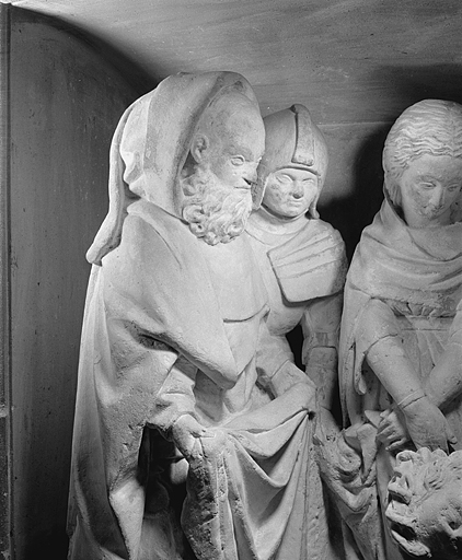 Détail : Nicodème et un garde. © Jérôme Mongreville / Région Bourgogne-Franche-Comté, Inventaire du patrimoine - 1991