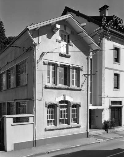 Rue de la République : façade antérieure de l'atelier Marius Morel. © Jérôme Mongreville / Région Bourgogne-Franche-Comté, Inventaire du patrimoine - 1991