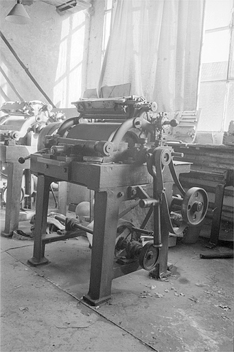 Appareil à cylindre. Porte-pierres baissé. © Laurent Poupard / Région Bourgogne-Franche-Comté, Inventaire du patrimoine - 1991