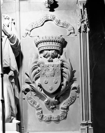 Détail du blason de la ville de Gray. © Yves Sancey / Région Bourgogne-Franche-Comté, Inventaire du patrimoine - 1991