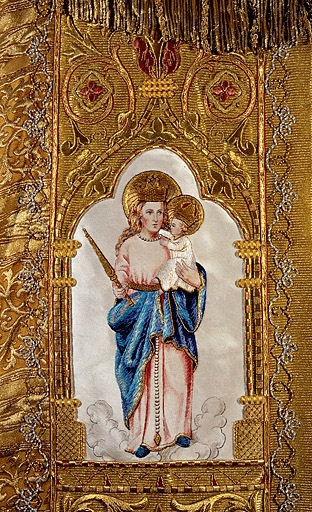 Détail du bord droit : Notre-Dame de Gray. © Yves Sancey / Région Bourgogne-Franche-Comté, Inventaire du patrimoine - 1991