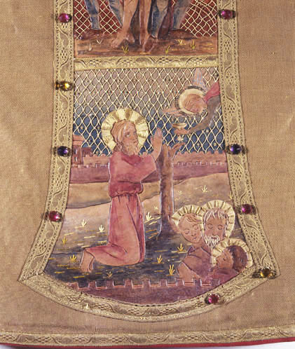 Détail sur le revers : agonie du Christ. © Yves Sancey / Région Bourgogne-Franche-Comté, Inventaire du patrimoine - 1991