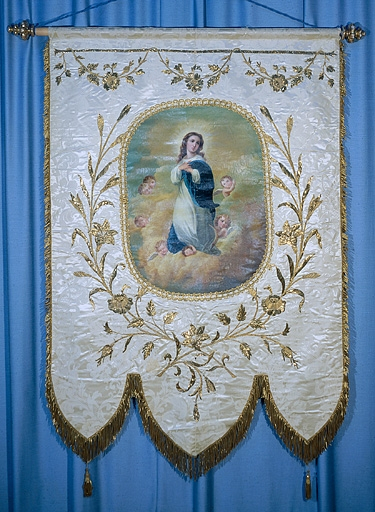 Revers : Vierge de l'Immaculée Conception. © Yves Sancey / Région Bourgogne-Franche-Comté, Inventaire du patrimoine - 1991