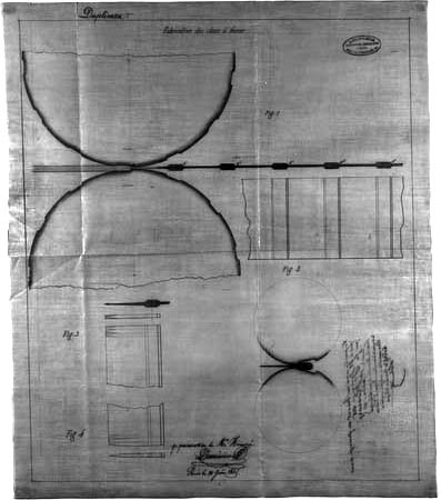 Fabrication des clous à ferrer [coupe de cylindres cannelés]. © Jérôme Mongreville / Région Bourgogne-Franche-Comté, Inventaire du patrimoine - 1992