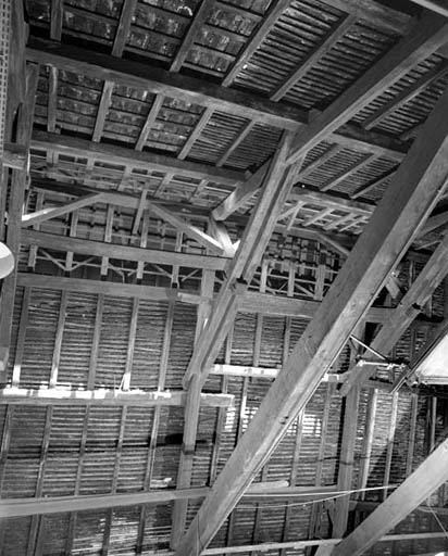 Charpente du lanterneau. © Yves Sancey / Région Bourgogne-Franche-Comté, Inventaire du patrimoine - 1992