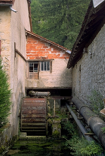 Roue en dessus. © Laurent Poupard / Région Bourgogne-Franche-Comté, Inventaire du patrimoine - 1992