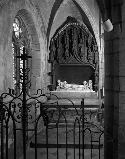 Vue d'ensemble depuis la grille des fonds baptismaux. © Yves Sancey / Région Bourgogne-Franche-Comté, Inventaire du patrimoine - 1992