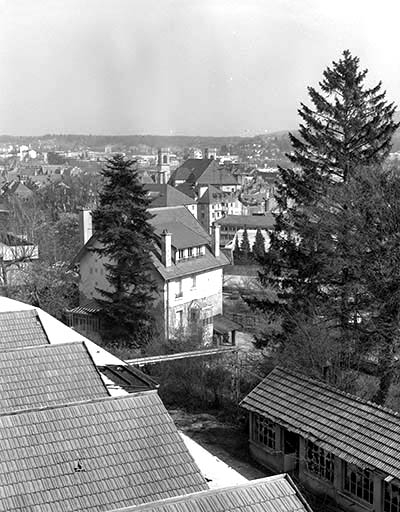 Vue plongeante sur le logement patronal. © Yves Sancey / Région Bourgogne-Franche-Comté, Inventaire du patrimoine - 1993