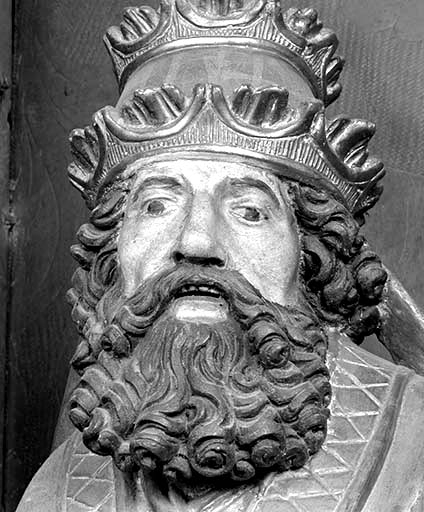 Saint Pierre : tête, vue de face. © Jérôme Mongreville / Région Bourgogne-Franche-Comté, Inventaire du patrimoine - 1993