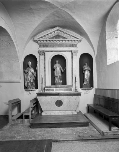 L'autel latéral sud. © Yves Sancey / Région Bourgogne-Franche-Comté, Inventaire du patrimoine - 1994