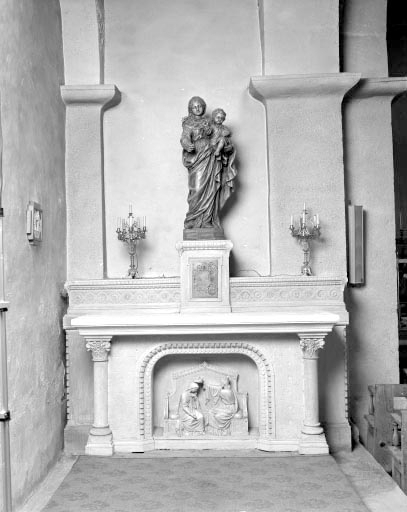 L'autel latéral nord. © Yves Sancey / Région Bourgogne-Franche-Comté, Inventaire du patrimoine - 1994