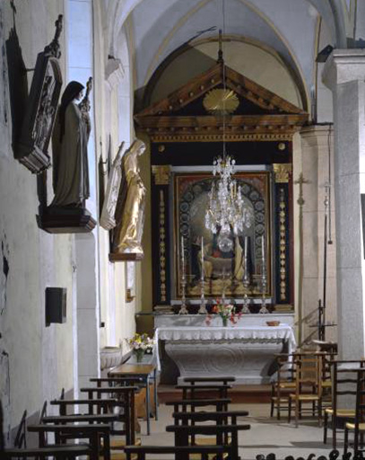 L'autel latéral nord. © Yves Sancey / Région Bourgogne-Franche-Comté, Inventaire du patrimoine - 1994