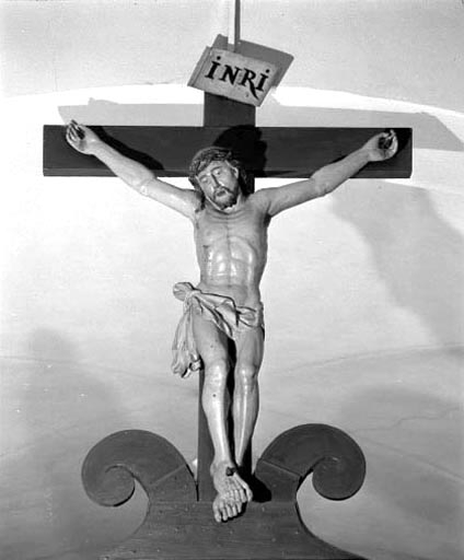 Détail : le Christ en croix. © Yves Sancey / Région Bourgogne-Franche-Comté, Inventaire du patrimoine - 1994