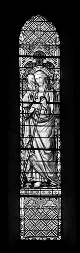 Baie 0 : le Bon Pasteur. © Yves Sancey / Région Bourgogne-Franche-Comté, Inventaire du patrimoine - 1994 Baie 0 : le Bon Pasteur. © Yves Sancey / Région Bourgogne-Franche-Comté, Inventaire du patrimoine - 1994