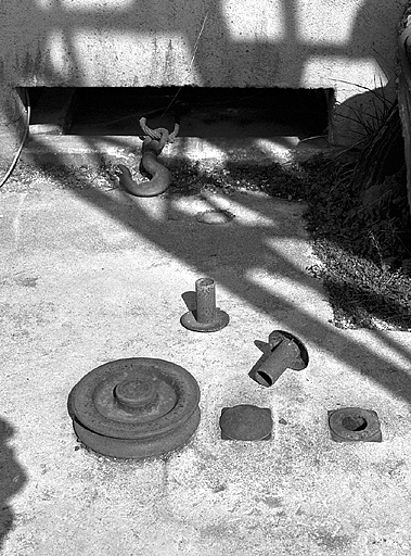 Poulie de renvoi d'angle. © Yves Sancey / Région Bourgogne-Franche-Comté, Inventaire du patrimoine - 1994