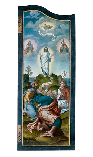 Face externe du volet droit : la Transfiguration (après restauration). © Jérôme Mongreville / Région Bourgogne-Franche-Comté, Inventaire du patrimoine - 1994