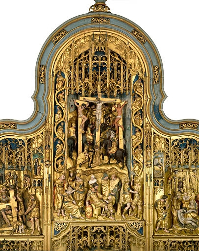 La crucifixion (après restauration). © Jérôme Mongreville / Région Bourgogne-Franche-Comté, Inventaire du patrimoine - 1995