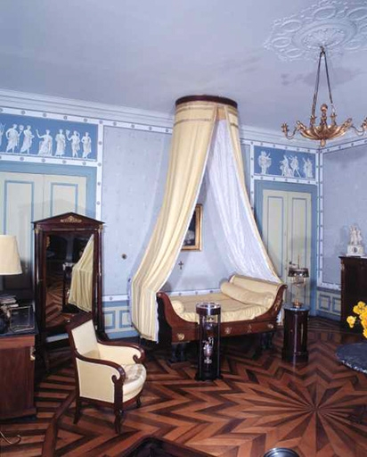 Intérieur : chambre dite de Monseigneur, partie gauche. © Yves Sancey / Région Bourgogne-Franche-Comté, Inventaire du patrimoine - 1995