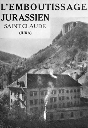 L'Emboutissage jurassien. Saint-Claude (Jura) [vue d'ensemble depuis le nord dans la décennie 1940]. © Jérôme  Mongreville (reproduction) / Région Bourgogne-Franche-Comté, Inventaire du patrimoine - 1996
