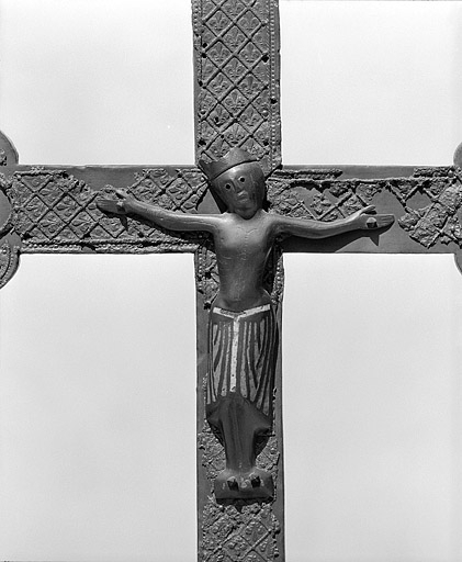 Détail : le Christ. © Yves Sancey / Région Bourgogne-Franche-Comté, Inventaire du patrimoine - 1996